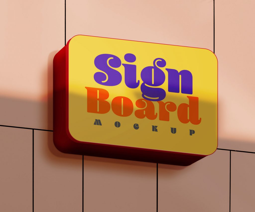 Signboard Mockups Graphicsfuel