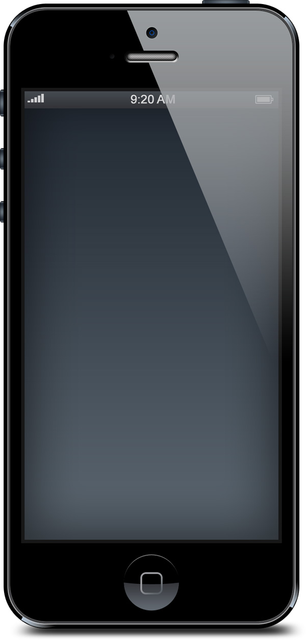 iPhone 5 black and white blank templates (PSD) GraphicsFuel
