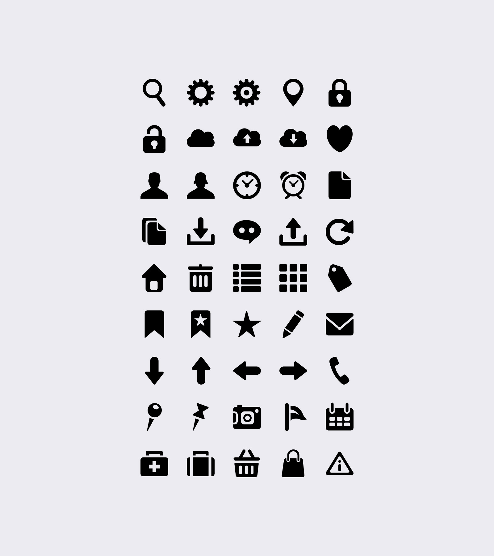 iphone icons vector