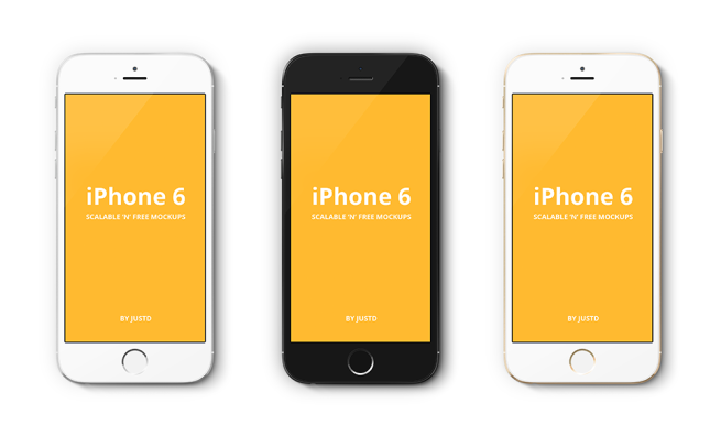 iPhone 6 Vector PSD Mockups - GraphicsFuel