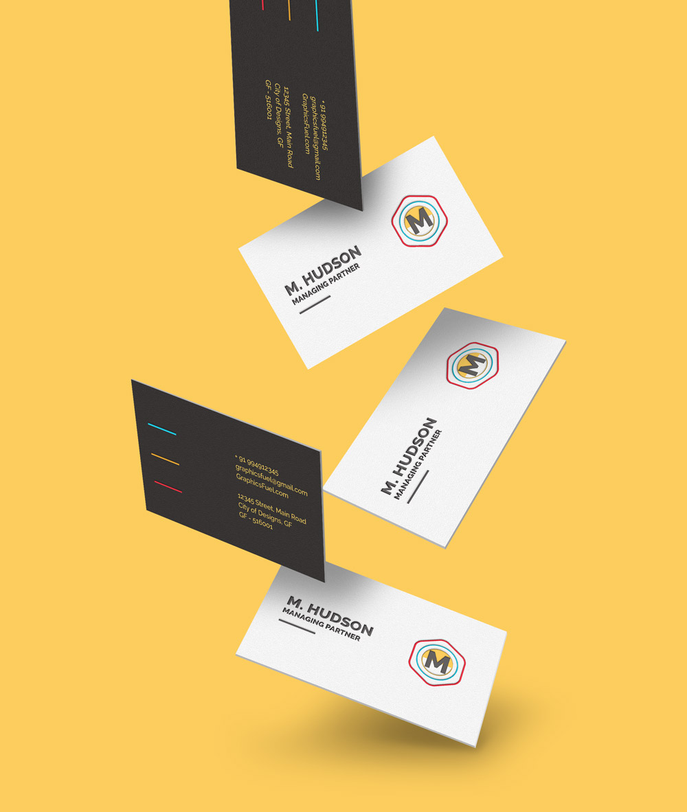 Download Free Falling Business Cards Mockup - GraphicsFuel