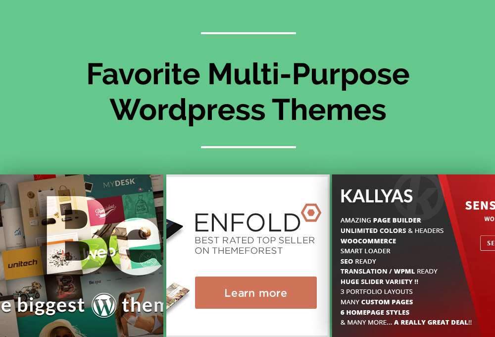 Multipurpose Wordpress Themes