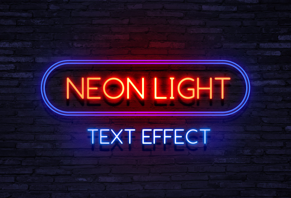 Neon Light Text Effect Graphicsfuel