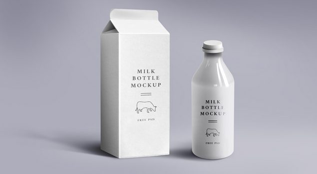 Download Milk Bottle Mockup Archives - GraphicsFuel