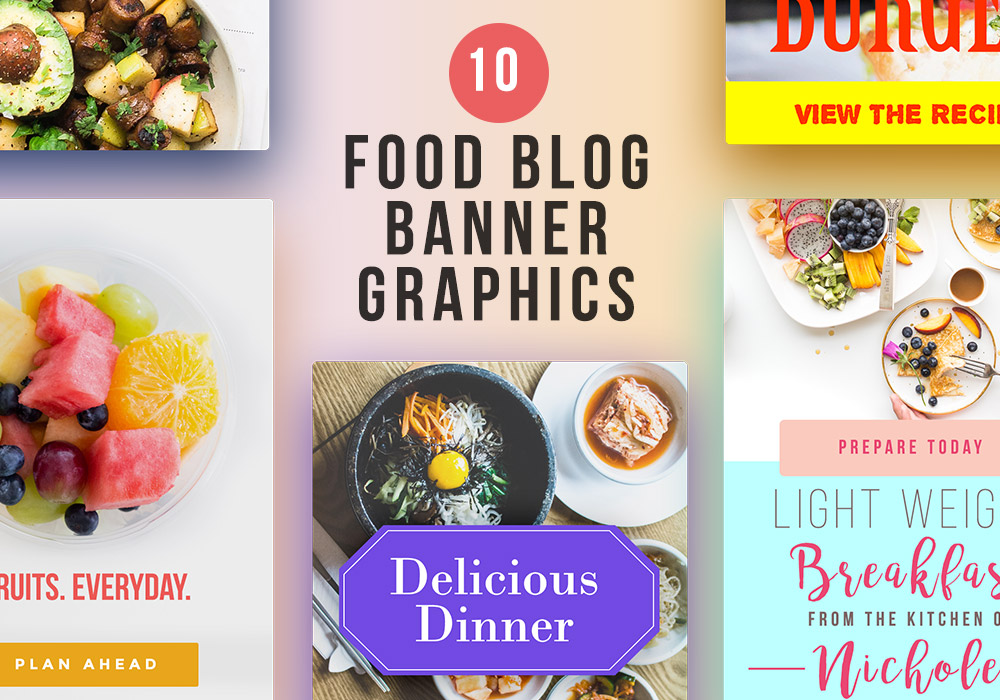 Food Blog Banner Graphics