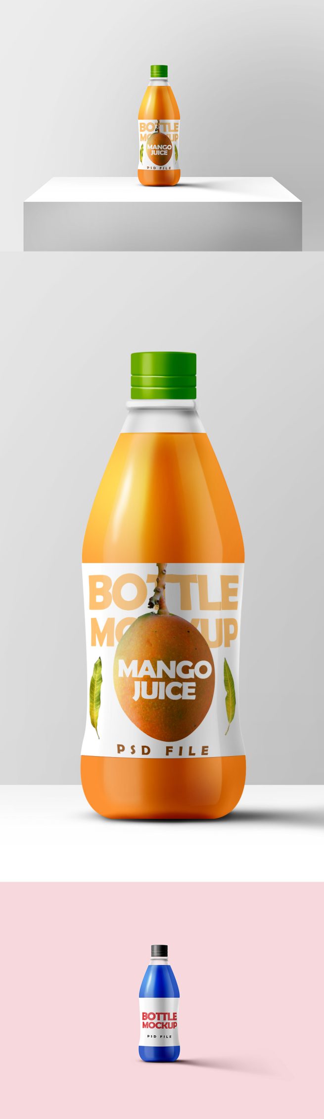 Juice Bottle Mockup PSD - GraphicsFuel