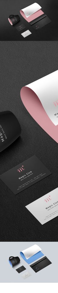 Dark Branding PSD Mockup - Graphicsfuel