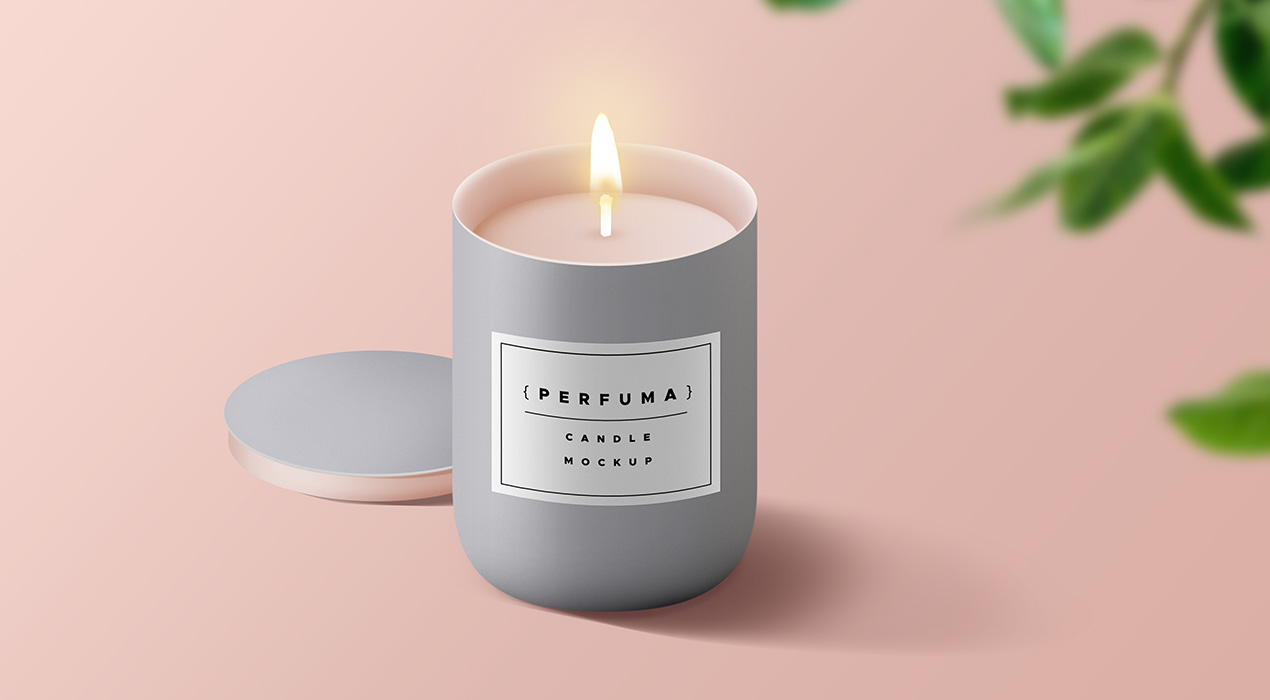 Download Candle Mockup PSD - GraphicsFuel