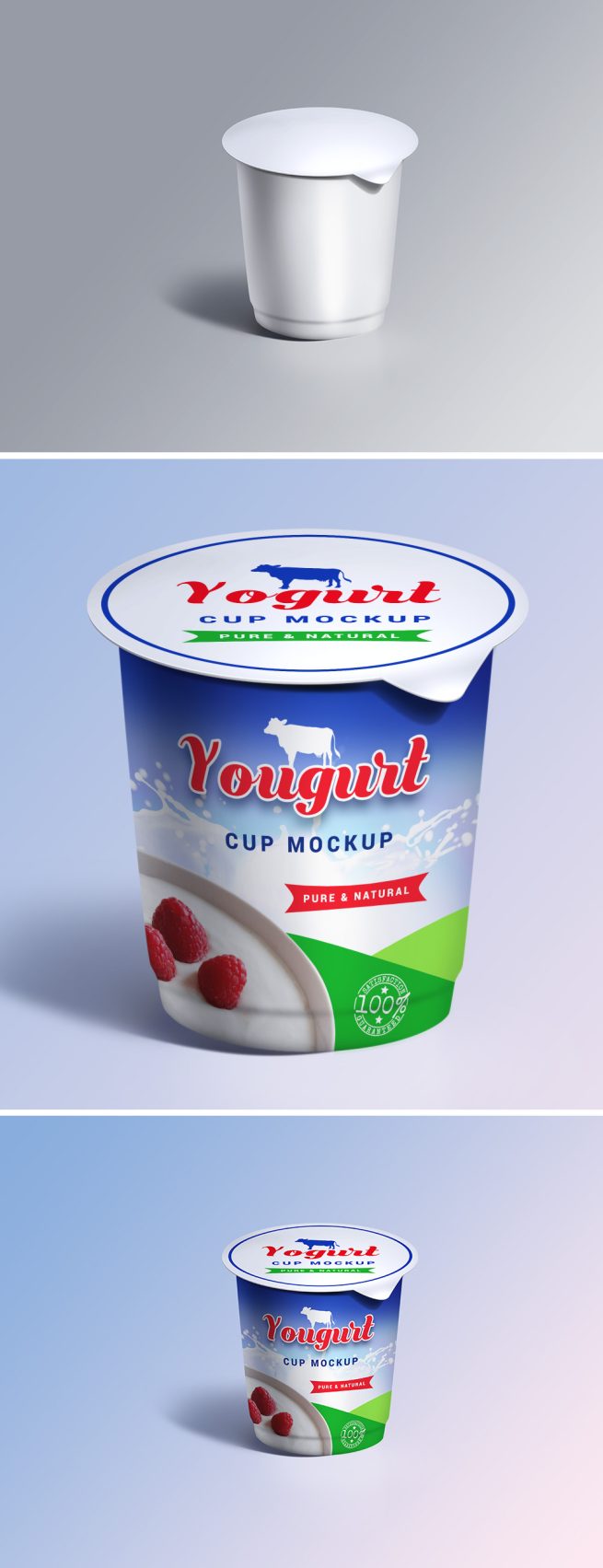 Yogurt Cup Mockup PSD - GraphicsFuel