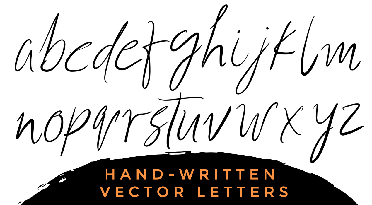 Handwritten Vector Alphabets & Letters