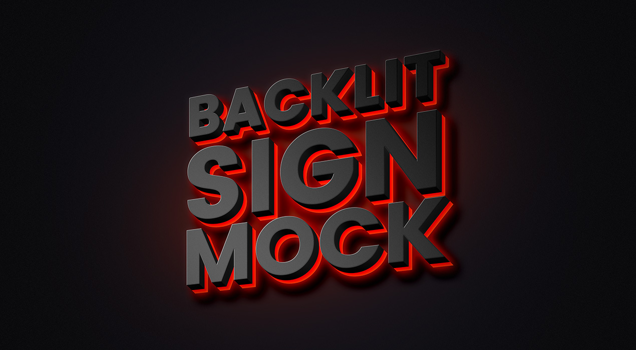 Download Backlit Sign Mockup - GraphicsFuel