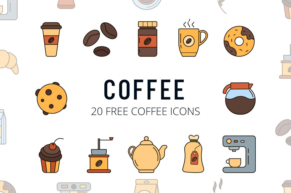 Coffee Vector Free Icon Set