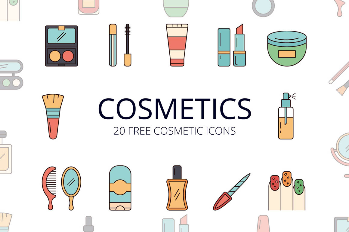 Cosmetics Vector Free Icon Set