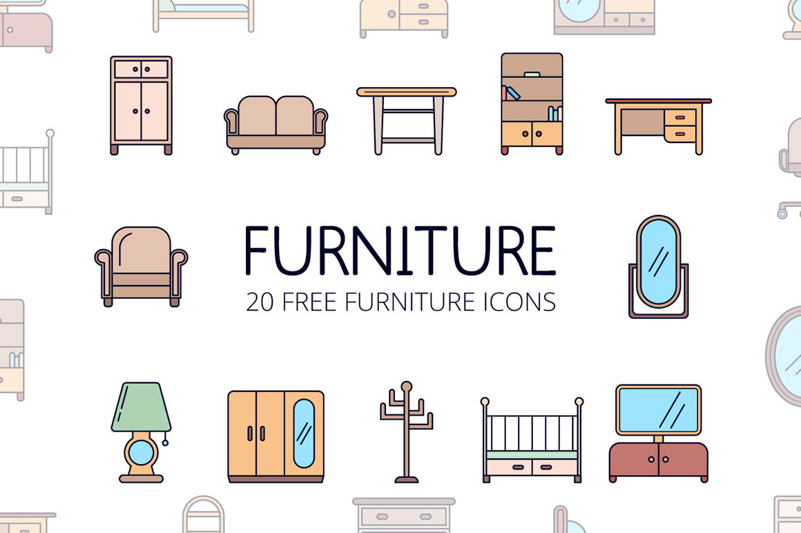 Furniture Vector Free Icon Set