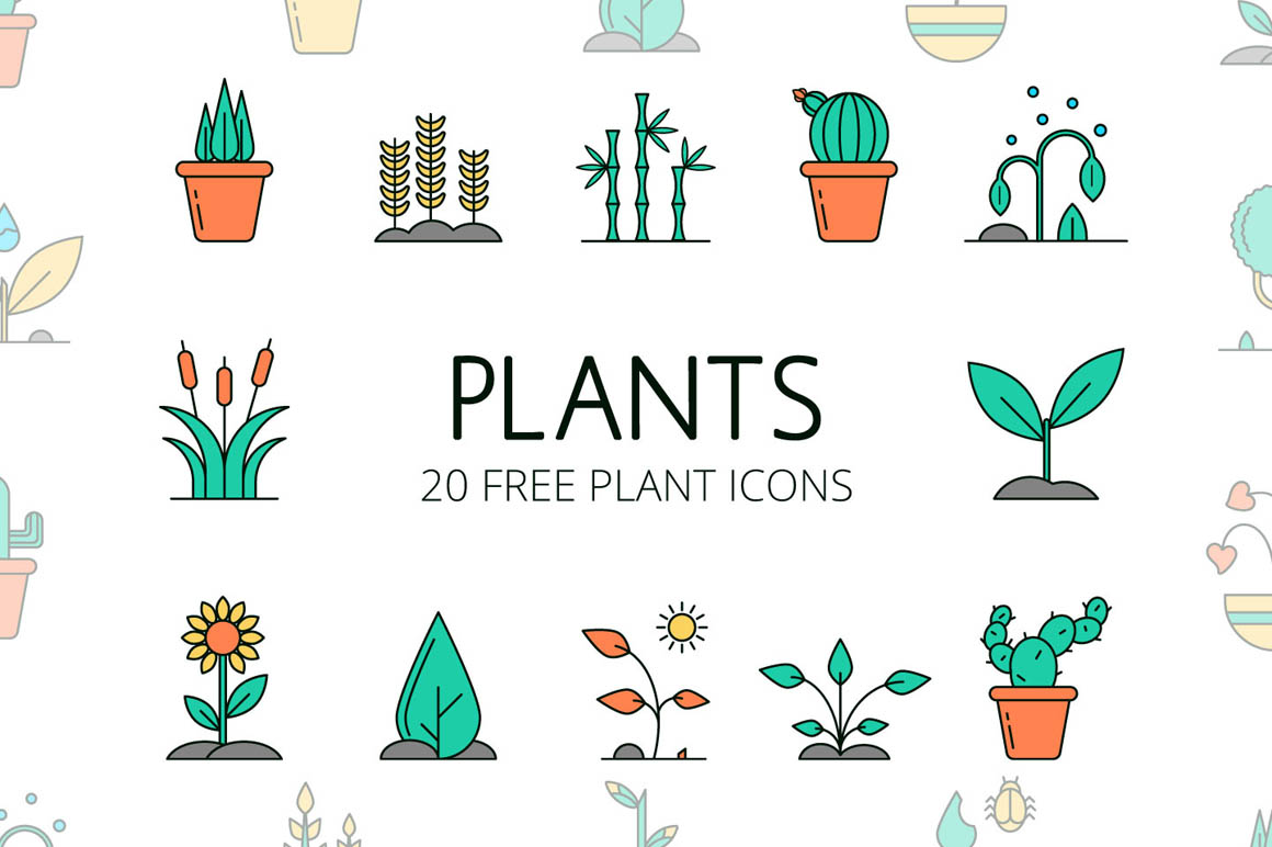 Plants Vector Free Icon Set