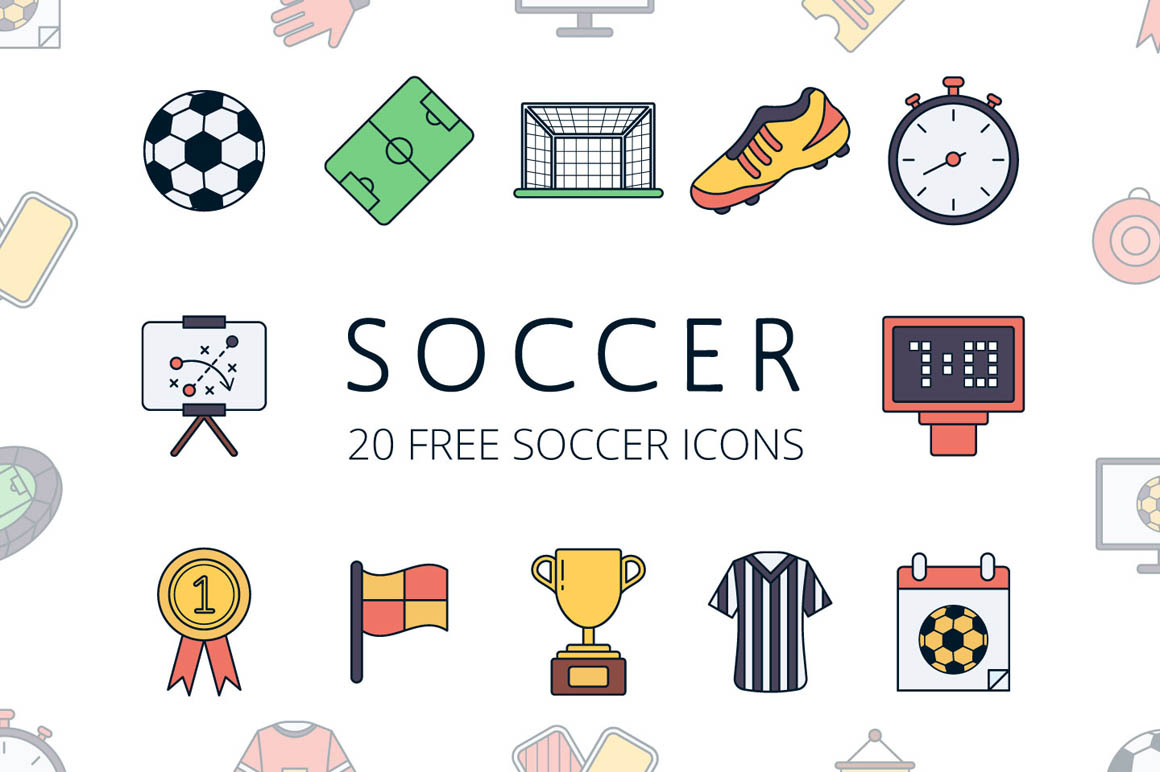 Soccer Vector Free Icon Set