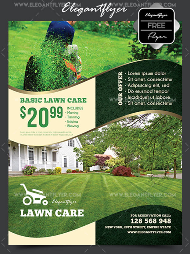 Lawn Care – Free Flyer PSD Template