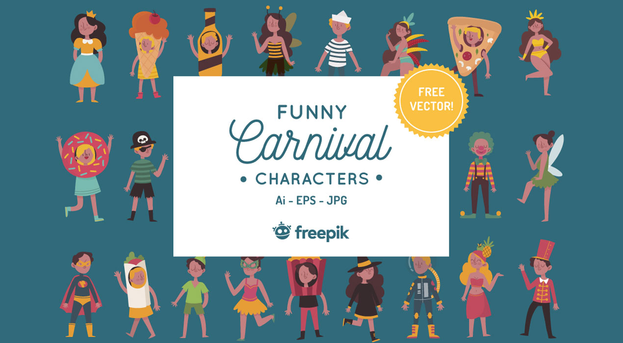 Funny Carnival Characters