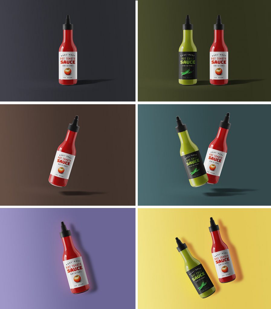 Sauce Bottle Mockups