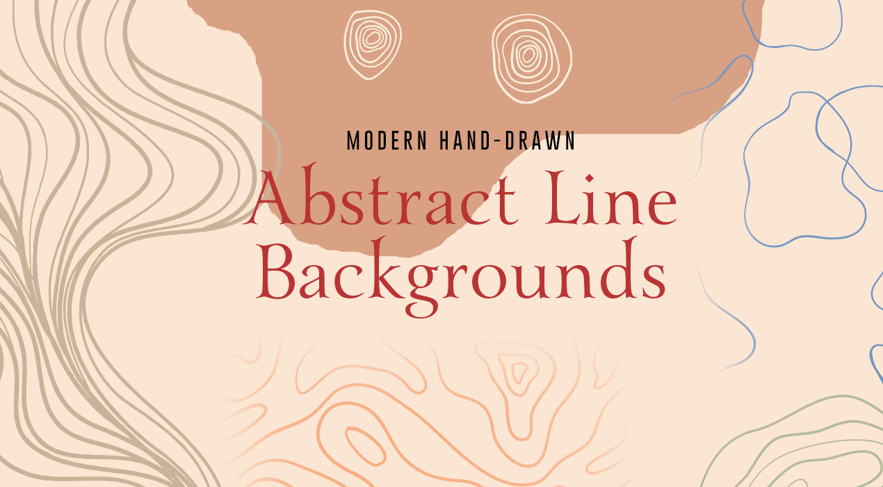 Hand-drawn Vector Abstract Line Backgrounds