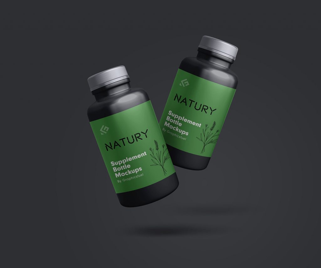 Supplement Bottle Mockups