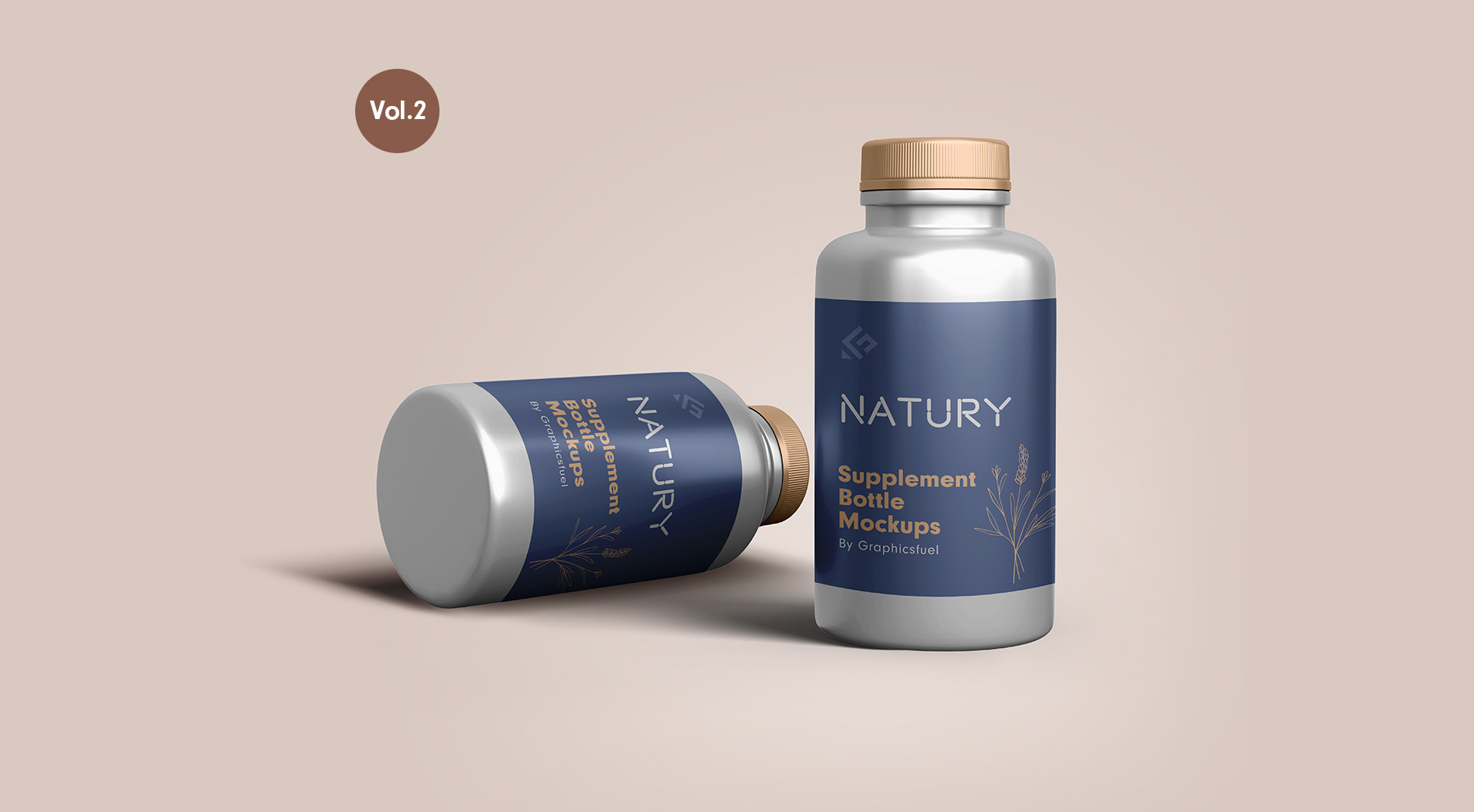 Download Psd Supplement Bottle Mockups PSD Mockup Templates