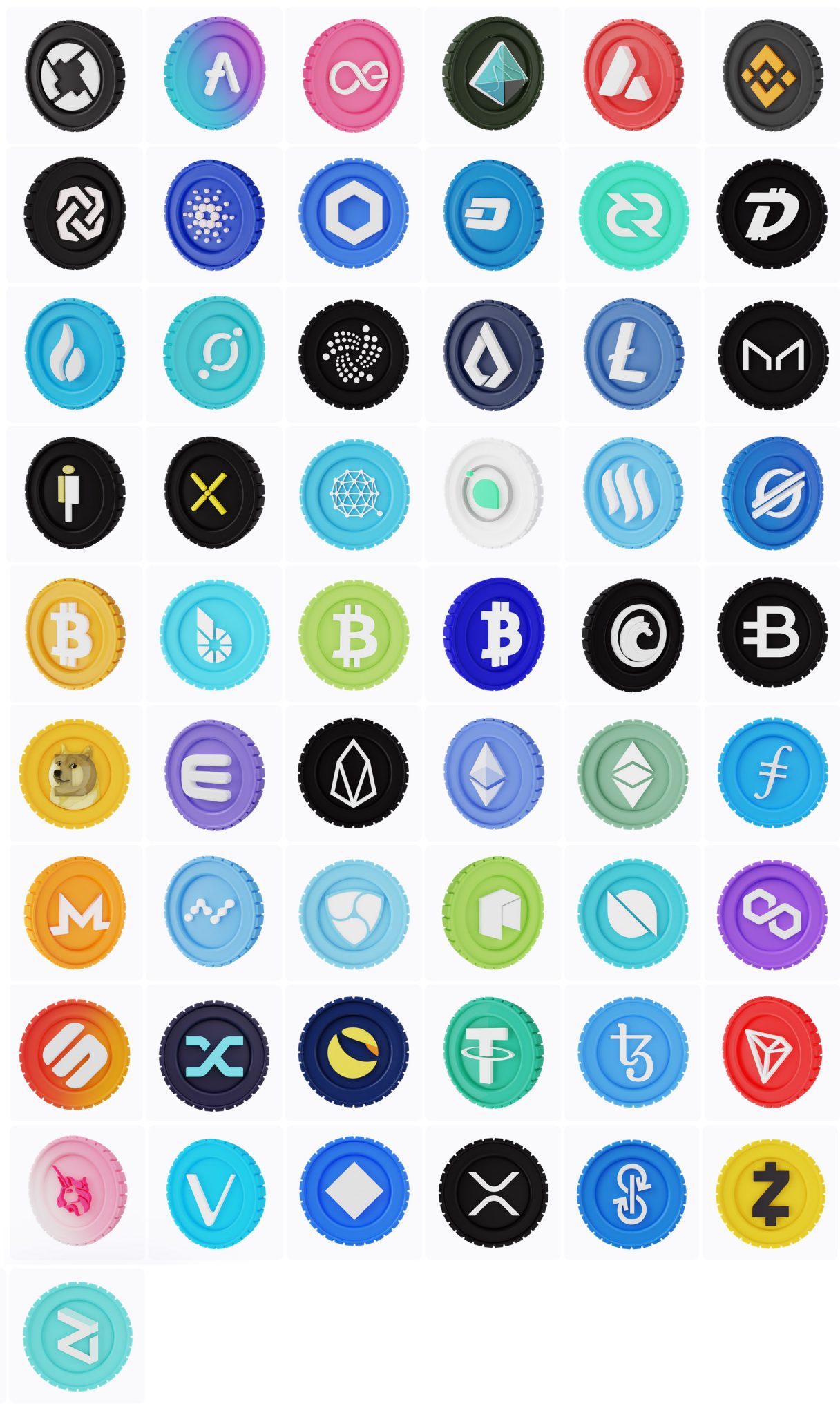 Cryptocurrency Icons Pack - GraphicsFuel