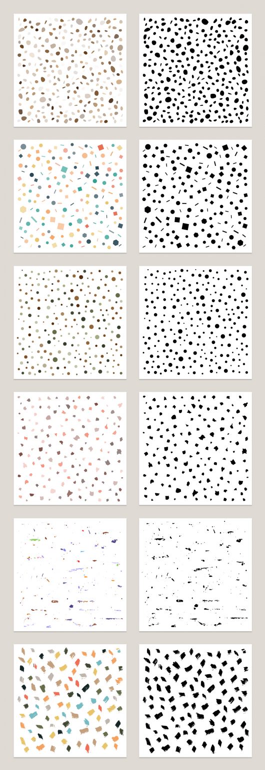 Dots And Spots Seamless Patterns Graphicsfuel