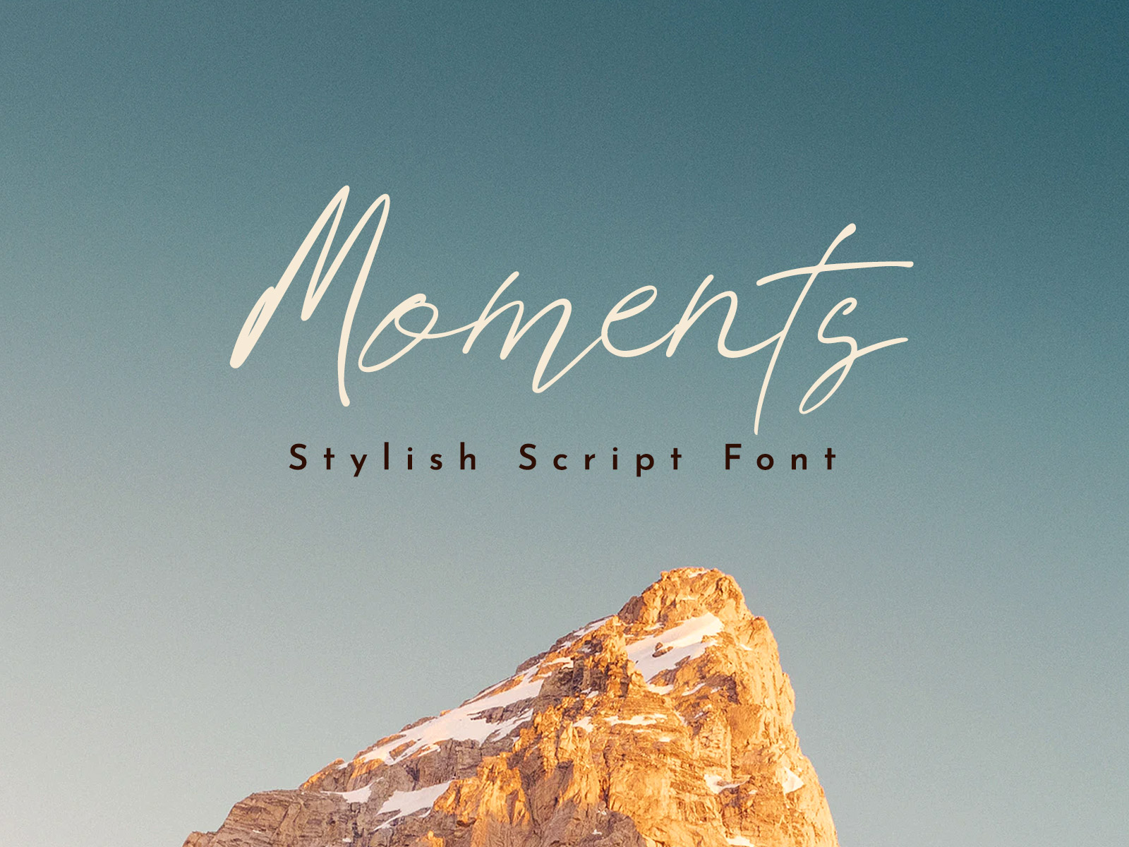 Moments Script Font