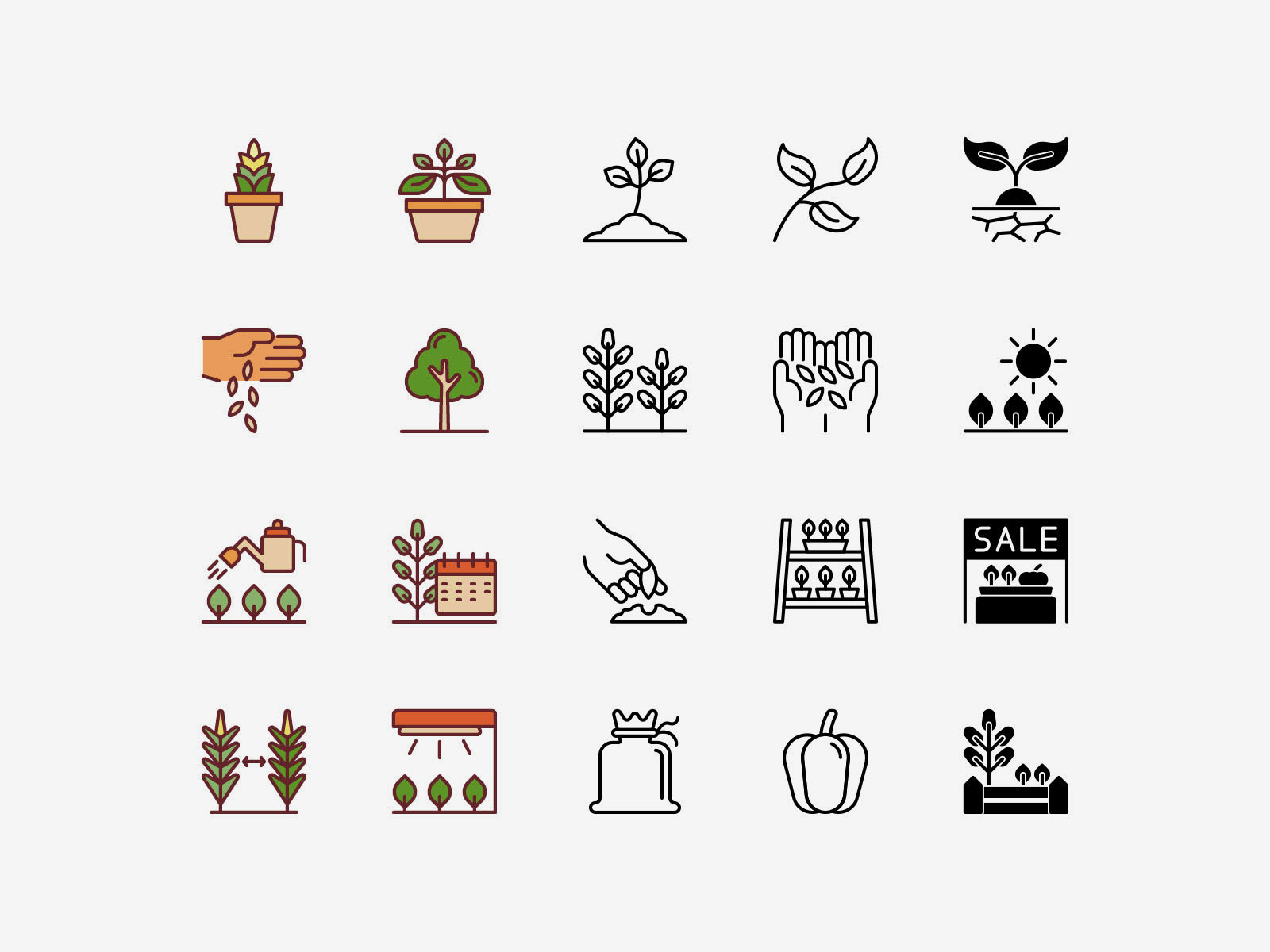 Vector Plants Icons