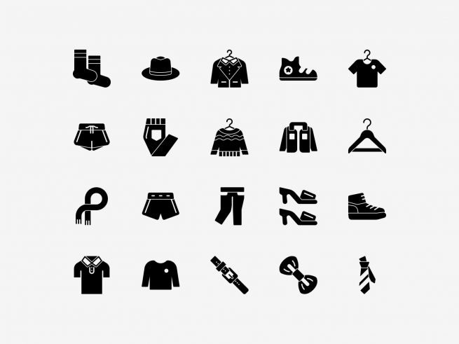Clothing Icons Pack - Graphicsfuel