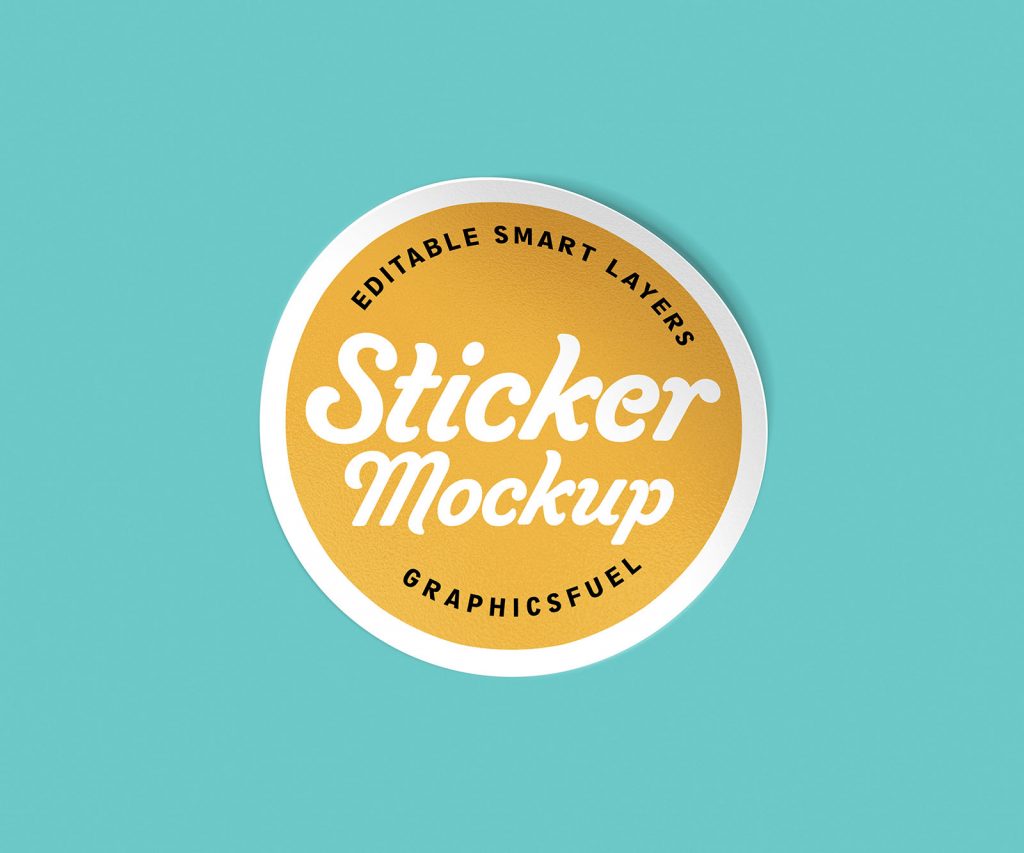 Sticker Mockup Set - Graphicsfuel