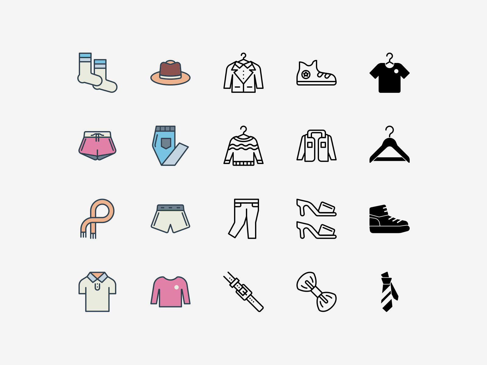 Clothing Icons Pack Graphicsfuel
