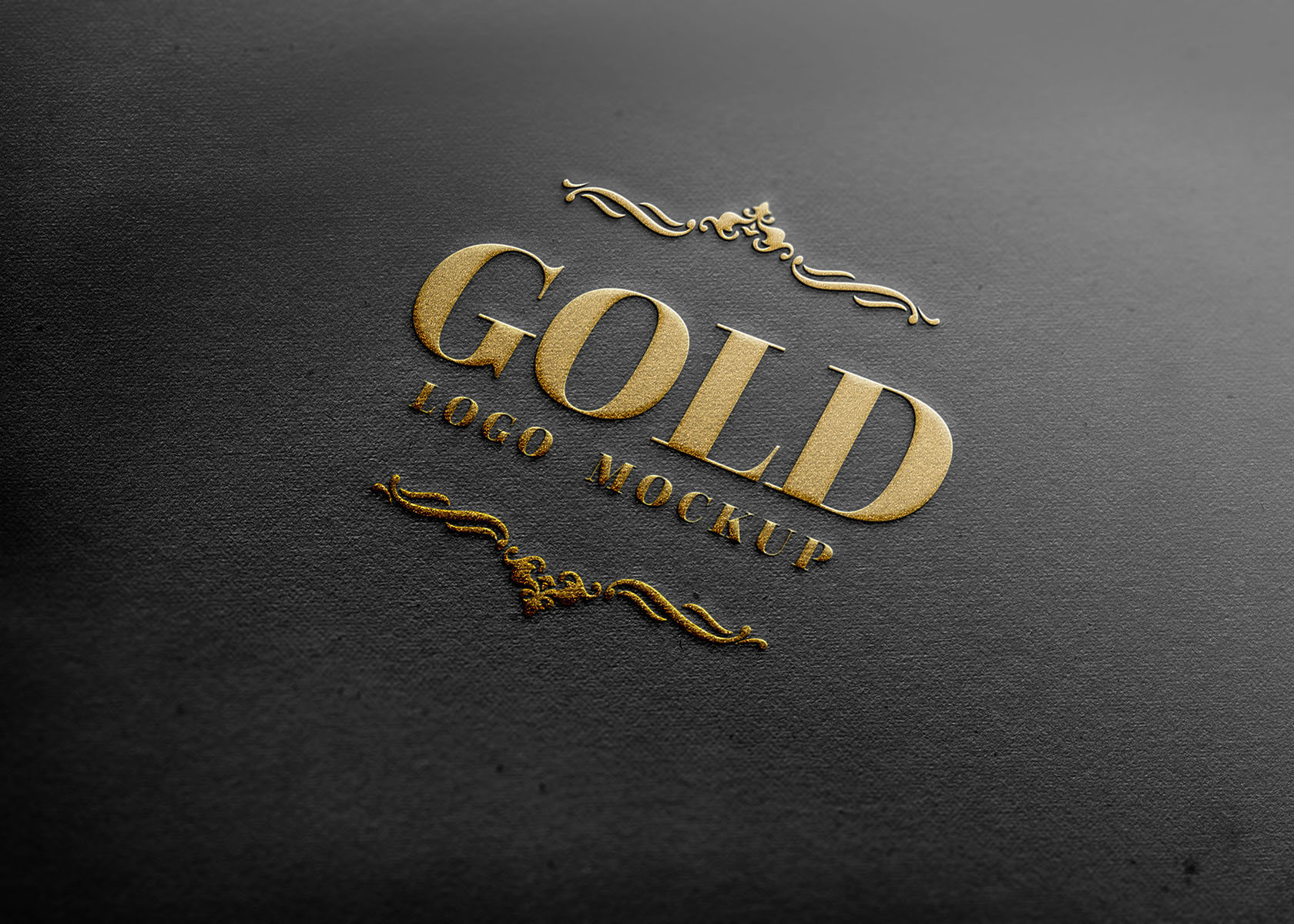 Embossed Gold And Silver Foil Logo Mockup - Graphicsfuel