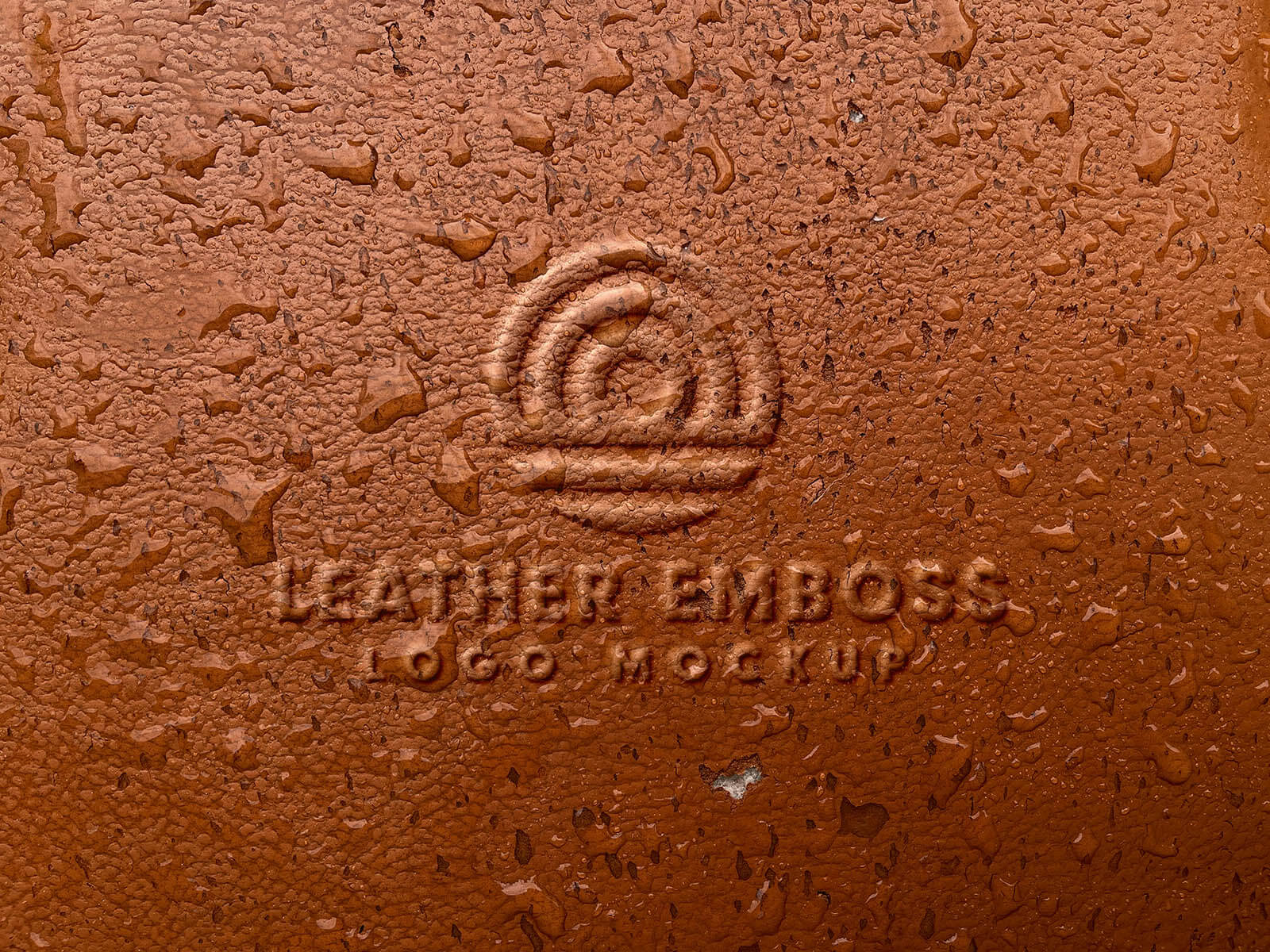 Leather Embossing Text Effect, Layer Styles Including: leather