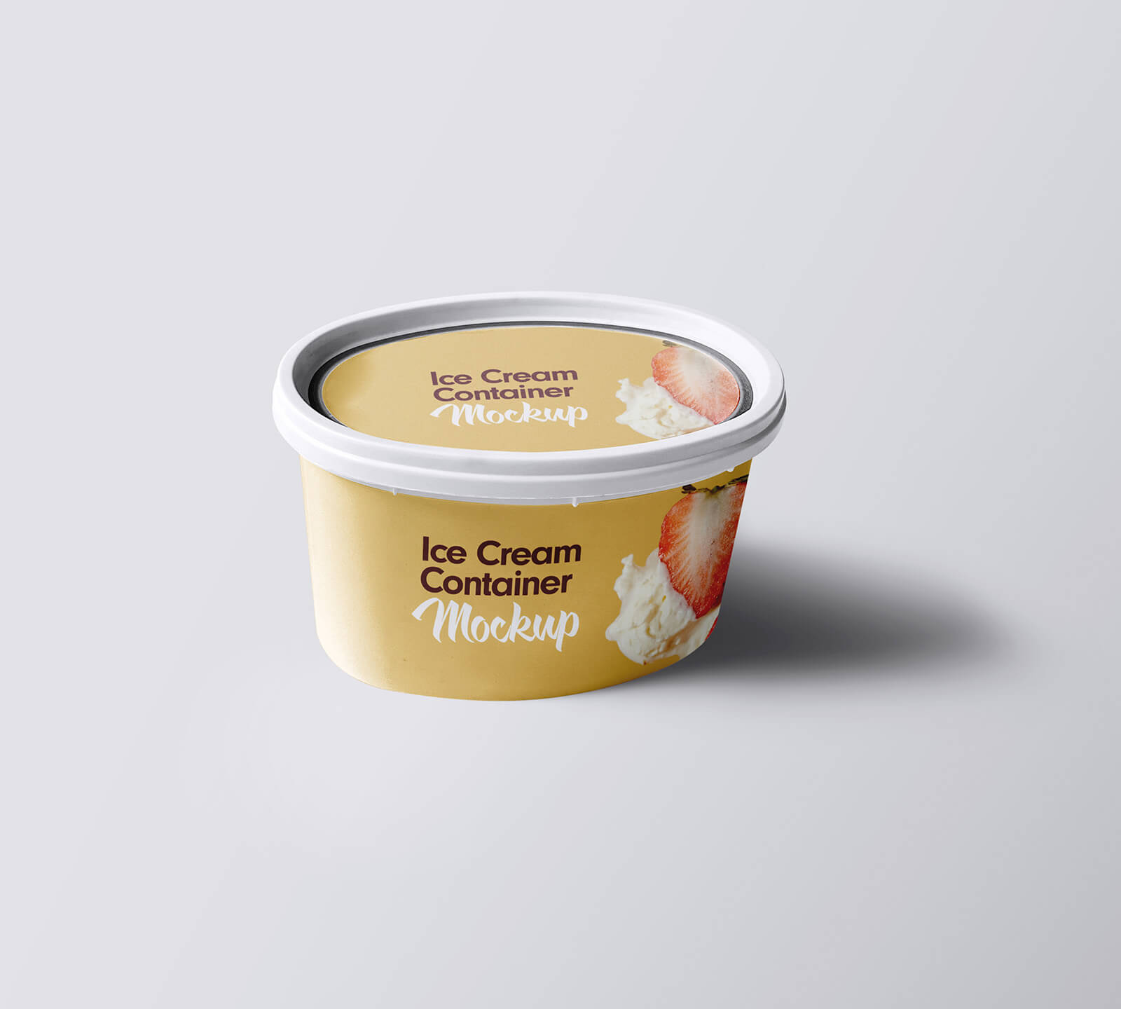 Ice cream container template