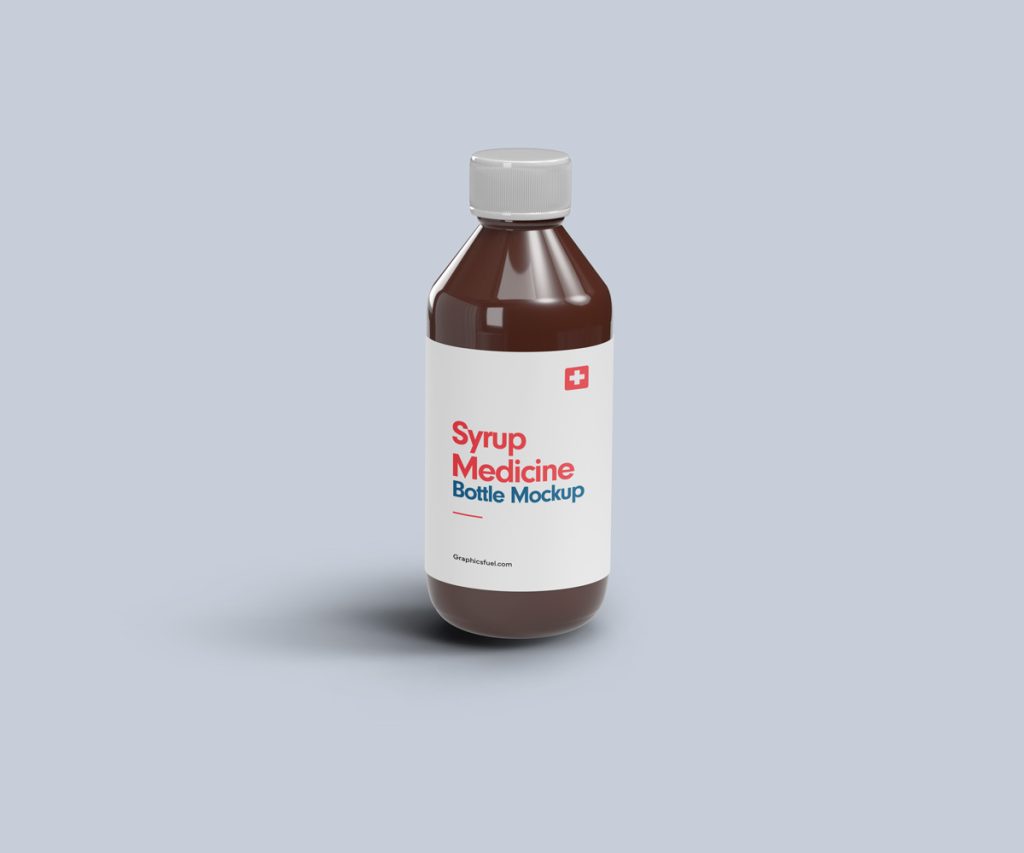 Medicine Syrup Bottle Mockups - Graphicsfuel