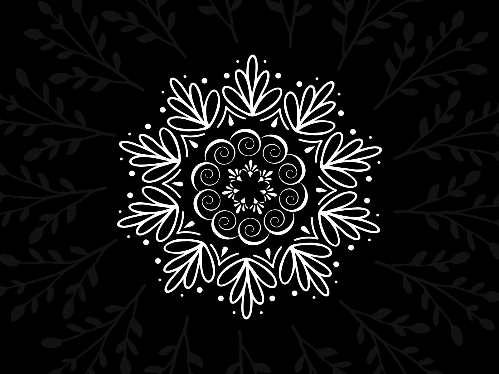 Vector mandala floral elements designs