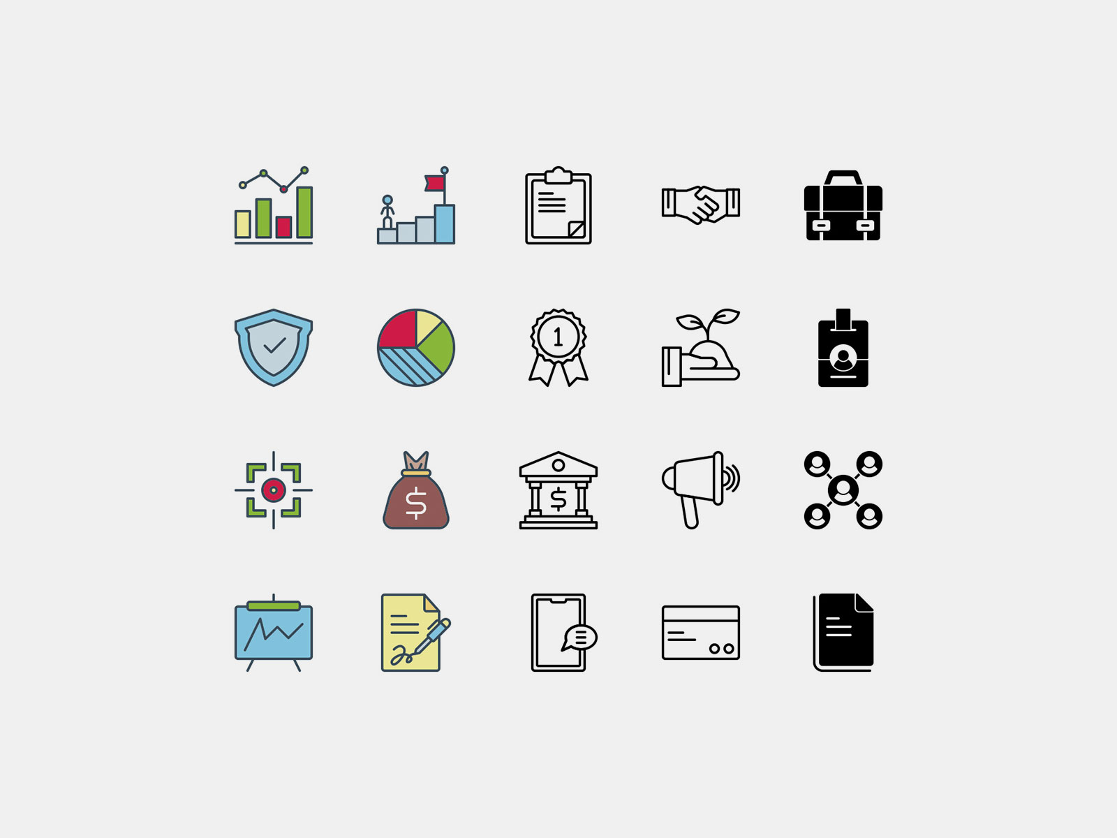 Business icons pack