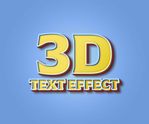 3D Text Effect - Graphicsfuel