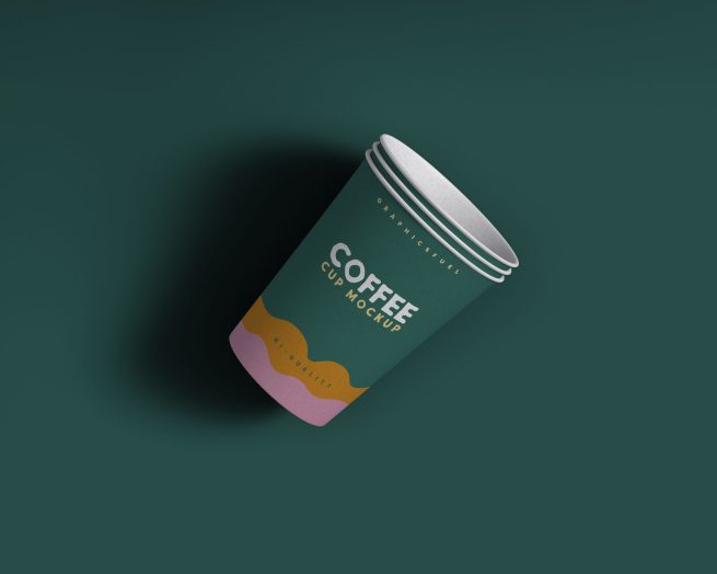 Paper Disposable Coffee Cup Mockup - Graphicsfuel