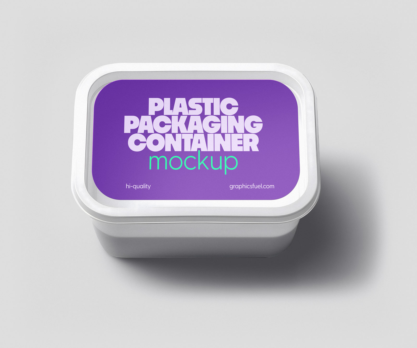 Plastic Packaging Container Mockup PSD