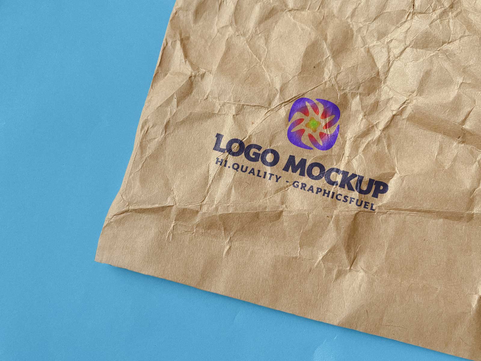 Paper Logo Mockup template