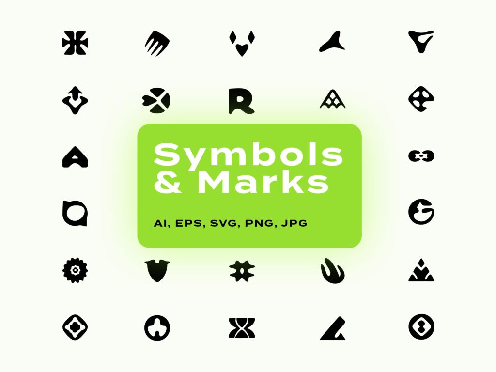 Vector Symbols And Mark Shapes Collection