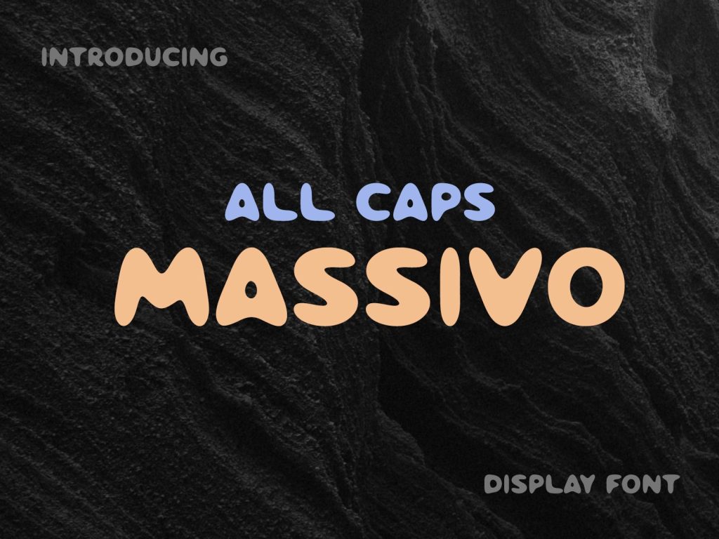 Massivo Modern Display Font