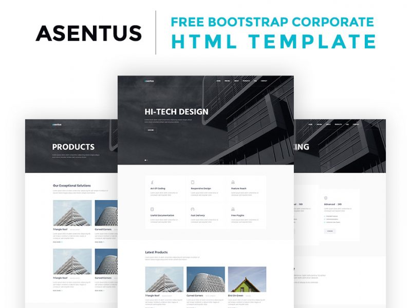 Free Bottstrap HTML Template