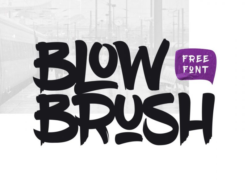 Blow Brush Free Font