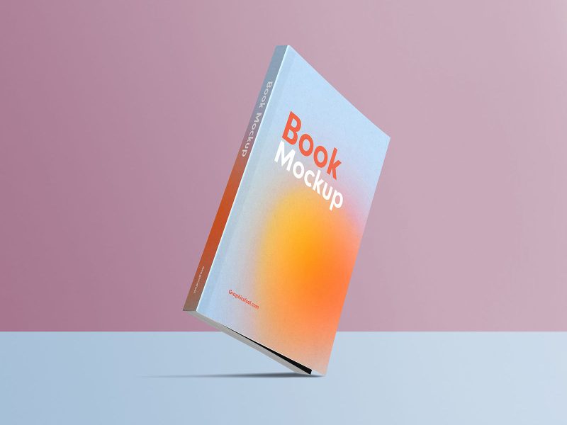 Free Standing Book Mockup PSD Template