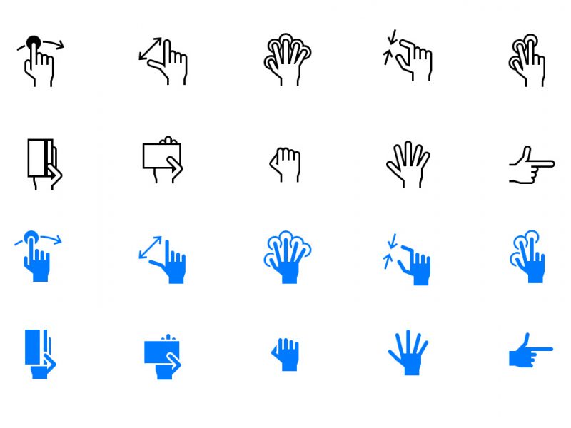 Free iOS Tab Bar Hand Gestures