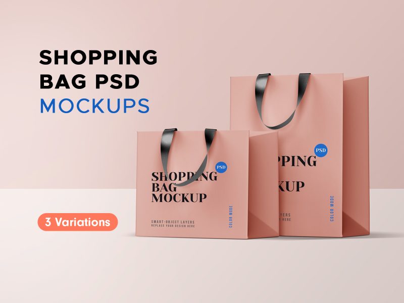 Shopping bag mockups